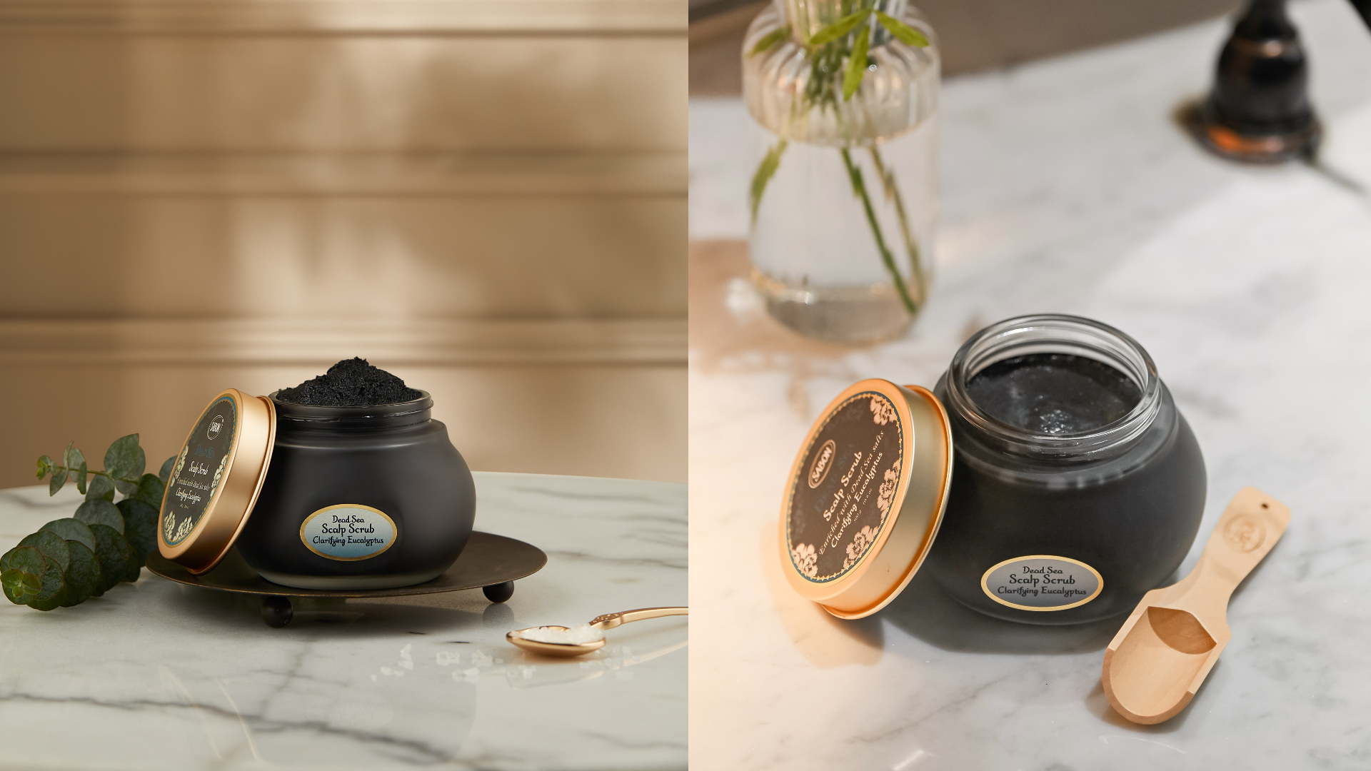 sabon頭皮磨砂膏-SABON淨煥尤加利死海黑礦泥頭皮磨砂膏